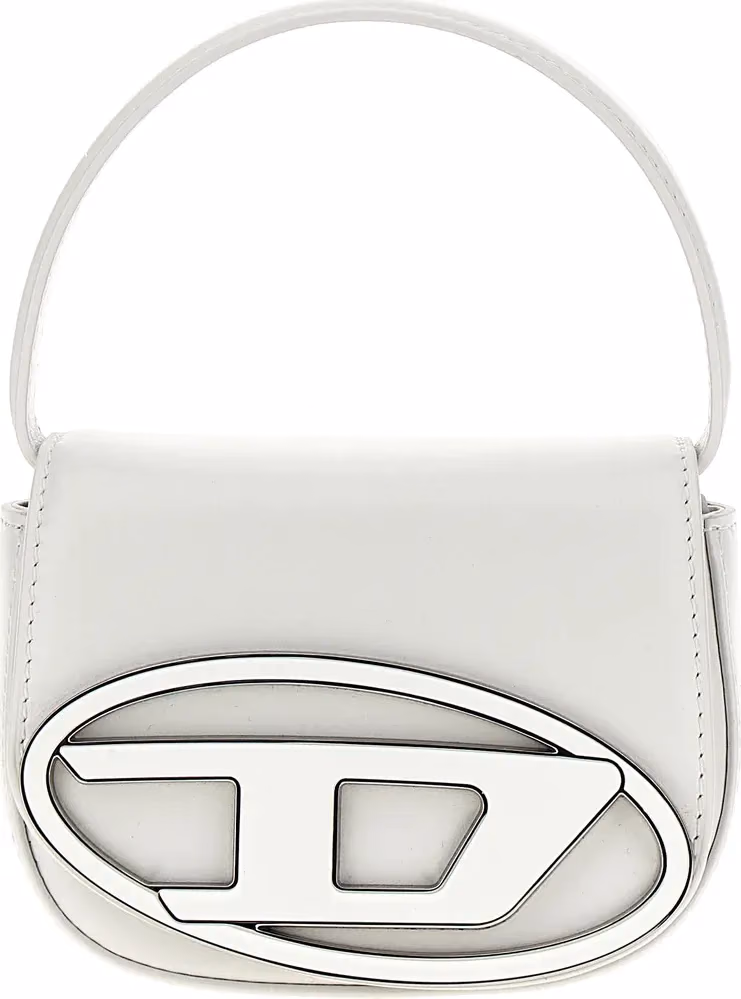 Diesel White Cowhide Handbag