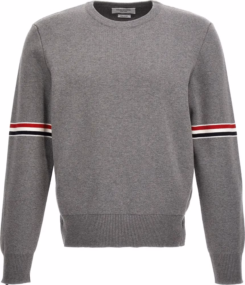 Thom Browne Gray Cotton Cardigan