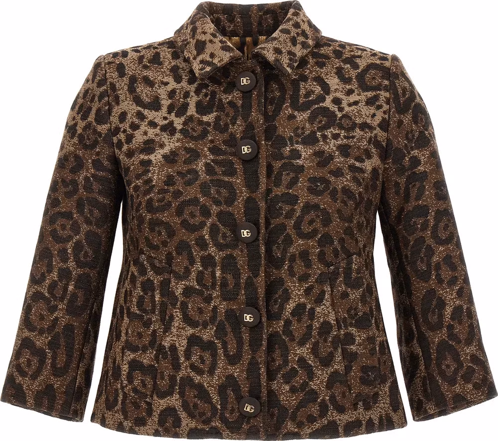 Dolce & Gabbana Brown Virgin Wool Blazer
