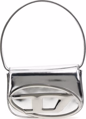 Silver Cowhide Shoulder Bag
