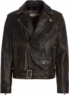 Black Calfskin Leather Jacket