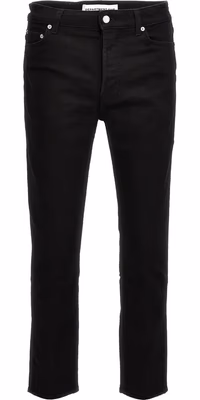 Black Cotton Skinny Jeans