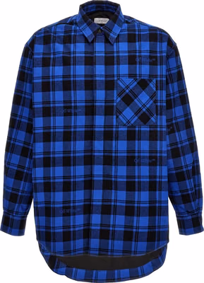 Blue Cotton Pattern Shirt