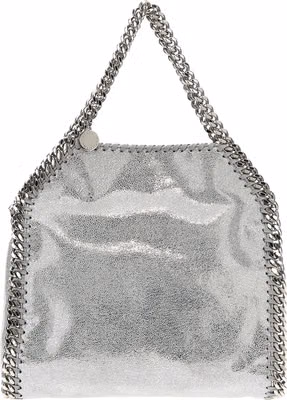 Silver Polyester Handbag