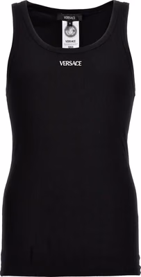Black Cotton Sleeveles T-Shirt