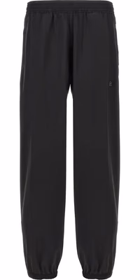 Black Virgin Wool Casual Pants