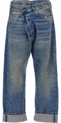 Blue Cotton Relaxed Fit Jeans