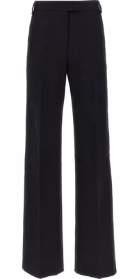 Black Cotton Casual Pants