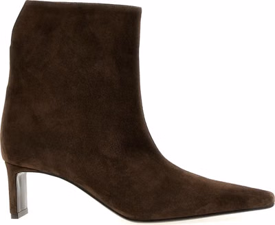 Brown Calfskin Ankle Boots