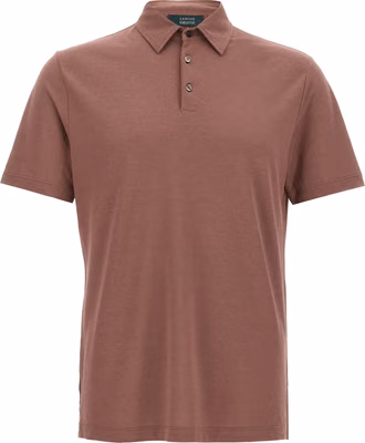 Brown Cotton Polo Shirt