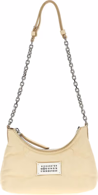 White Lamb Leather Shoulder Bag