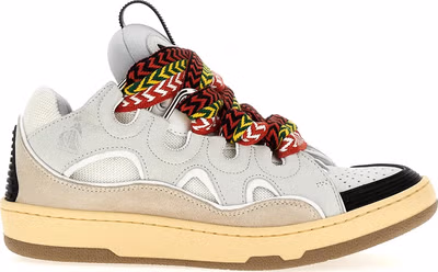 Gray Calfskin Chunky Sneakers