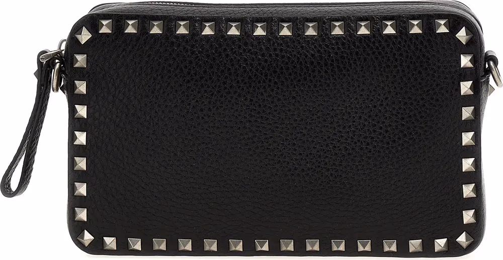 Valentino Garavani Black Calfskin Crossbody Bag