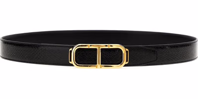 Black Leather Regular Belt
