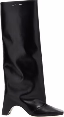 Black Cowhide Over The Knee