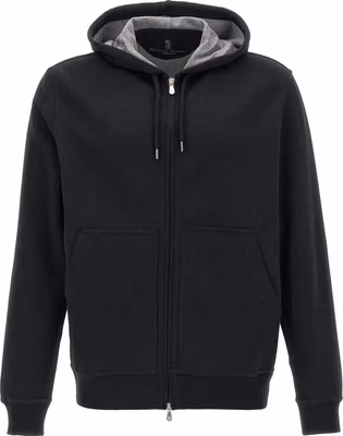 Black Cotton Sweatshirt