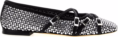 Black Polyamide Ballet Flats