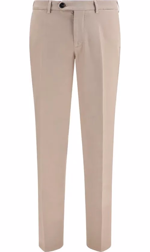 Brunello Cucinelli Beige Cotton Casual Pants