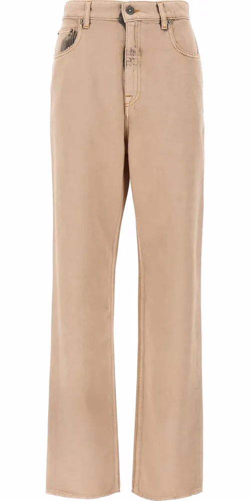 Golden Goose Multicolor Cotton Straight-Leg Jeans