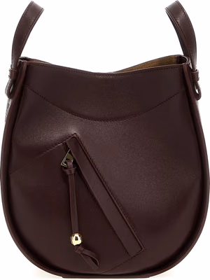 Bordeaux Calfskin Crossbody Bag