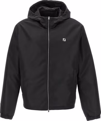 Black Polyester Shell Jacket