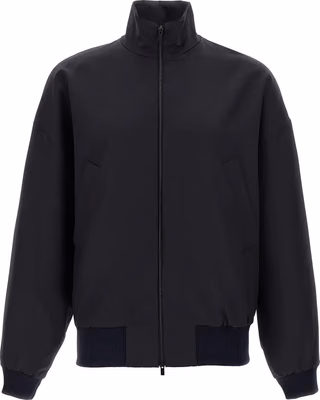 Blue Virgin Wool Full-Length Jacket