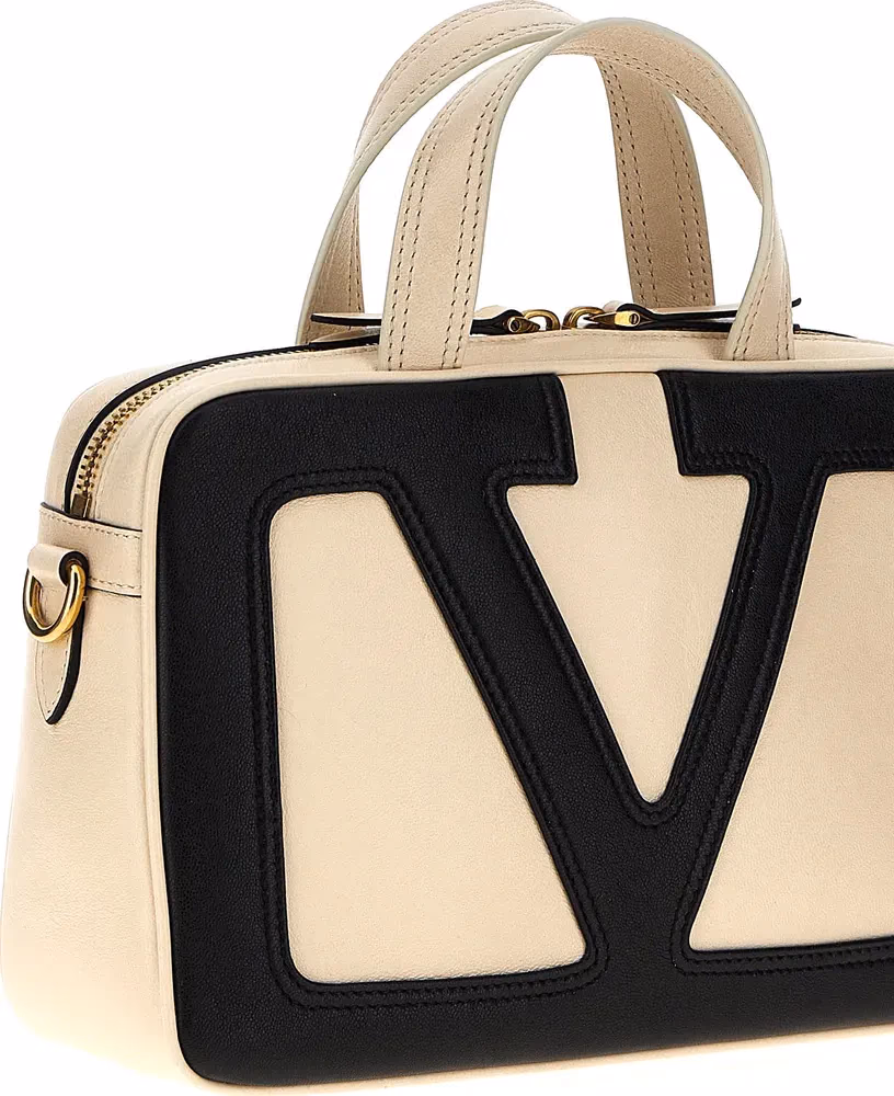 Valentino Garavani Bicolor Lamb Leather Handbag