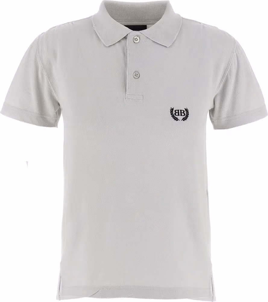 Balenciaga Gray Cotton Polo Shirt