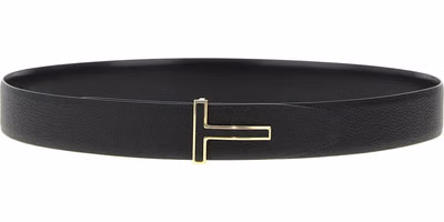 Black Calfskin Regular Belt