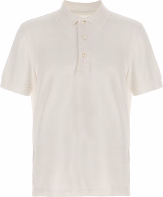 White Lyocell Polo Shirt