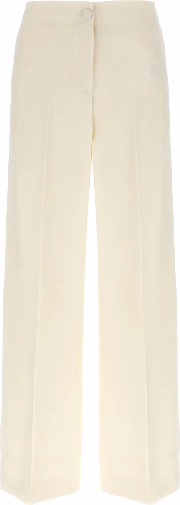 Brioni White Wool Casual Pants