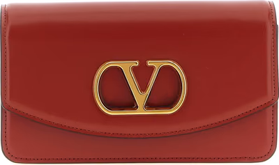 Multicolor Calfskin Clutch Bag