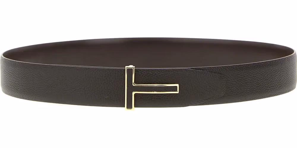 Tom Ford Brown Calfskin Belt