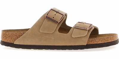 Brown Leather Slides