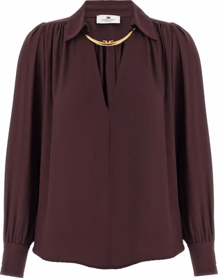 Purple Viscose Blouse