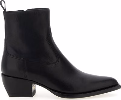 Black Cowhide Chelsea Boots