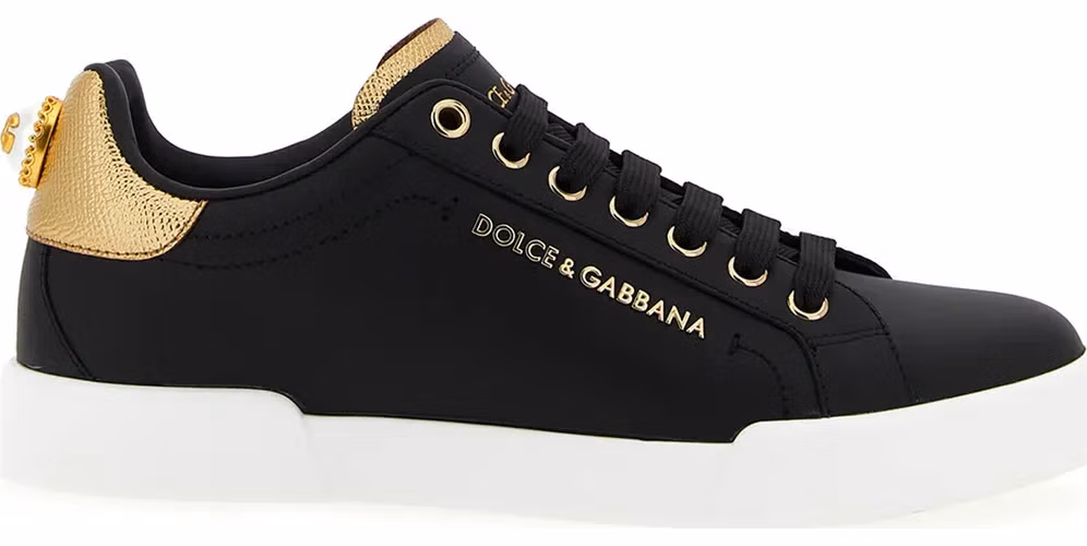 Dolce & Gabbana Black Calfskin Sneakers