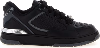 Black Calfskin Athletic Sneakers