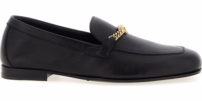 Black Calfskin Slip-On Loafers