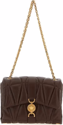 Brown Lamb Leather Shoulder Bag