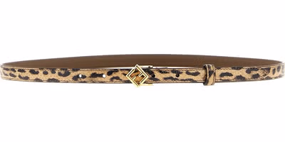 Multicolor Velvet Leather Regular Belt