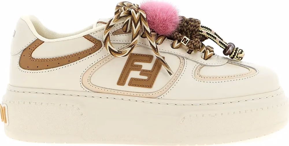 Fendi Multicolor Calfskin Platform Sneakers