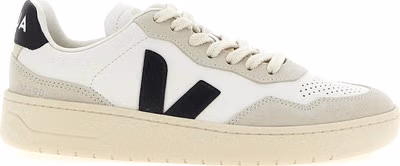 Bicolor Genuine Leather Athletic Sneakers