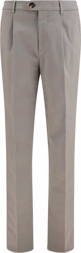 Brunello Cucinelli Bicolor Cotton Chino Pants