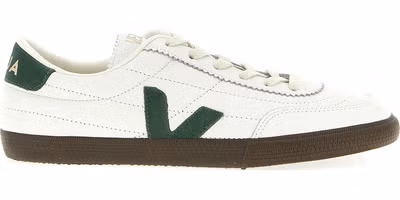 Bicolor Genuine Leather Low Top Sneakers