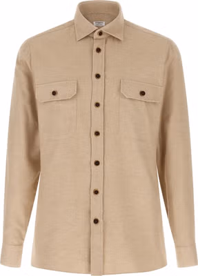 Beige Cotton Blouse