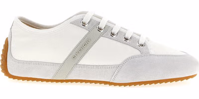 White Polyamide Low Top Sneakers