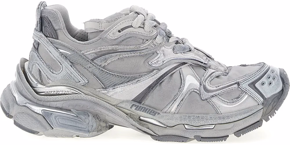 Balenciaga Gray Polyethylene Athletic Sneakers