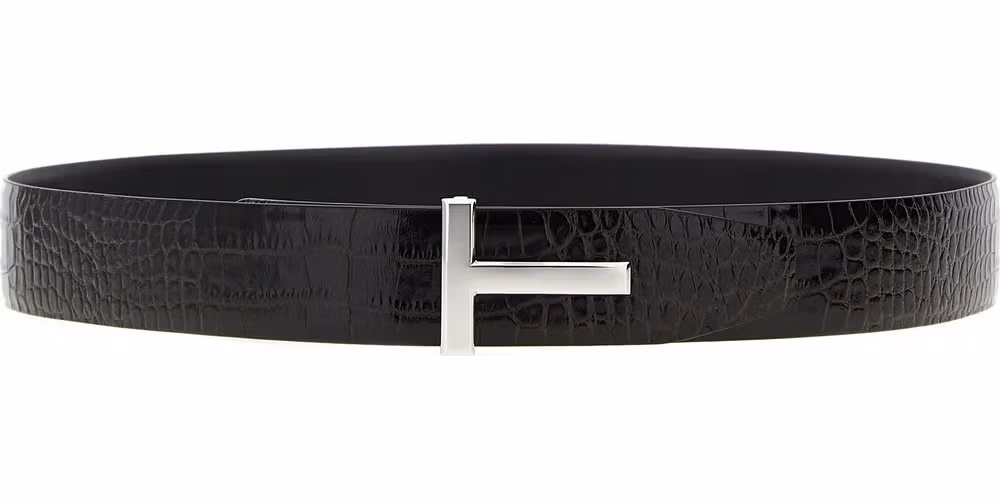 Tom Ford Brown Calfskin Belt