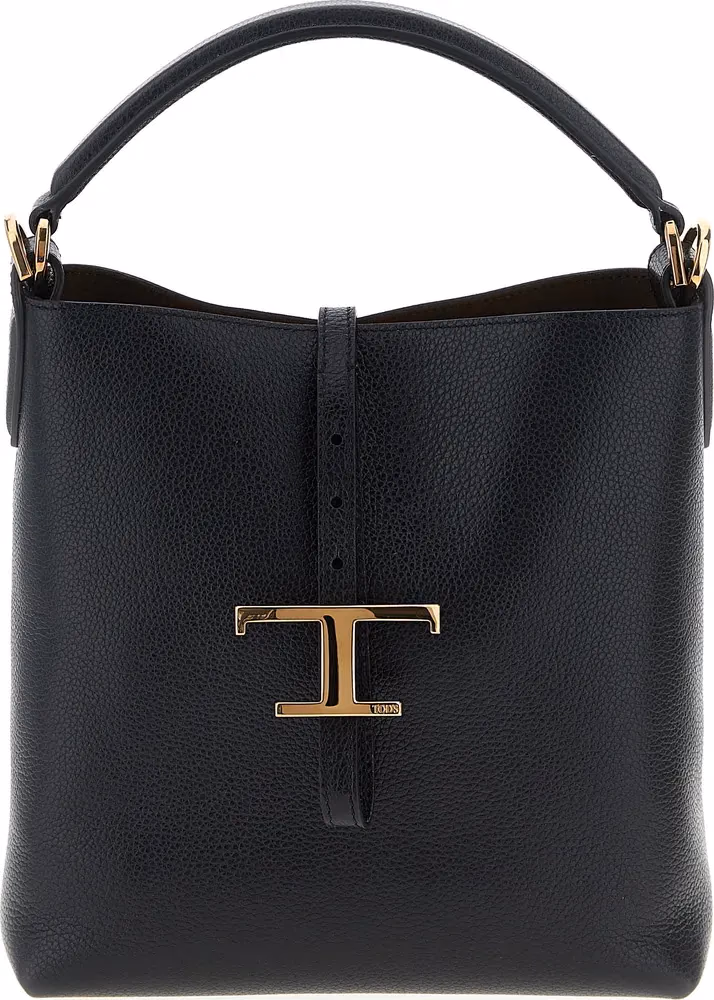 Tod's Black Calfskin Handbag